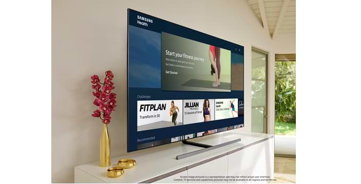Los televisores inteligentes Samsung 2020 obtienen Samsung Health para ayudarlo a mantenerse en forma en su hogar