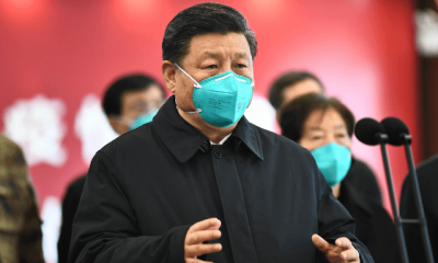 In this photo released by China's Xinhua News Agency, Chinese President Xi Jinping talks by video with patients and medical workers at the Huoshenshan Hospital in Wuhan in central China's Hubei Province, Tuesday, March 10, 2020. China's president visited the center of the global virus outbreak Tuesday as Italy began …