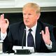WASHINGTON, DC - MAY 18: U.S. President Donald Trump speaks during a roundtable in the State Dining Room of the White House May 18, 2020 in Washington, DC. President Trump held a roundtable meeting with Restaurant Executives and Industry Leaders at the White House today. (Photo by Doug Mills - …