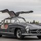 1956 Mercedes-Benz 300SL Gullwing Bring A Trailer Auction Listing Classic Sports Car Vintage Restoration $1.35 Million USD Sale "Graphite Gray" Coupe Merc'