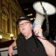 NEW YORK, NY - AUGUST 15: Michael Moore leads his Broadway audience to Trump Tower to protest President Donald Trump on August 15, 2017 in New York City. (Photo by Noam Galai/Getty Images for for DKC/O&M)