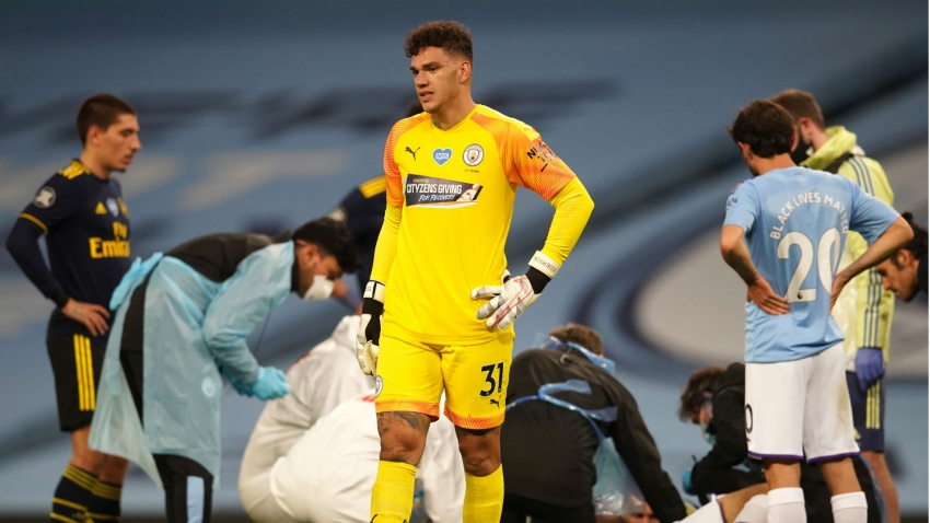Ederson apologised to Man City team-mate Garcia after horror clash