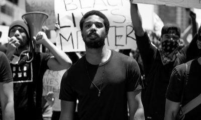 Michael B. Jordan Black Lives Matter Speech Los Angeles demonstration protests anti-racism structural change blm #blacklivesmatter social justice advocate activism