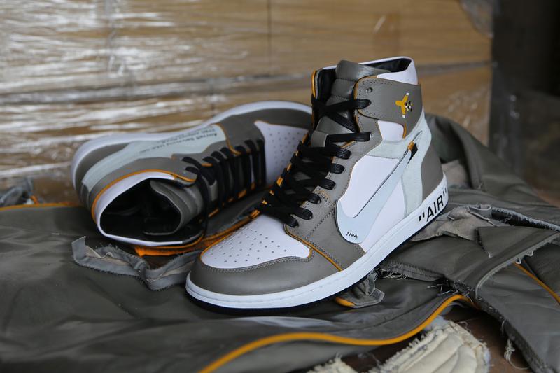 Off-White x Air Jordan 1 the ten Custom sneakers shoes Made With Recycled Airplane Seats aircraft solutions usa inc ceeze customizer
