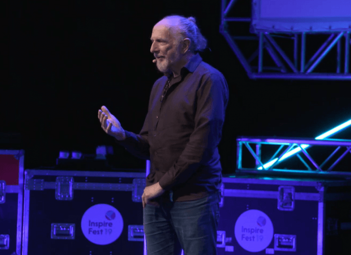 Jim FitzPatrick on stage at Inspirefest 2019.
