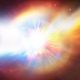 Illustration of a planet or supernova star explosion.