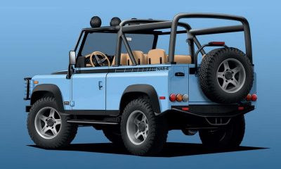 twisted automotive north american spec land rover defender 90 off road ev electric vehicle powertrain