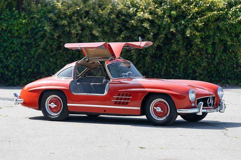 gooding company vintage cars sales auction 1955 mercedes benz 300 sl gullwing fire engine red