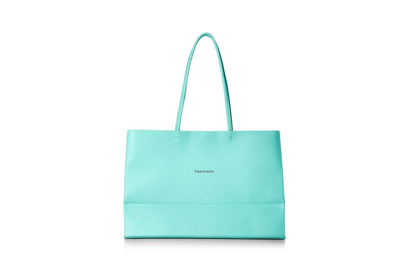 Tiffany & Co. Leather Tote Shopping Bag blue leather New York 68414180 leather goods