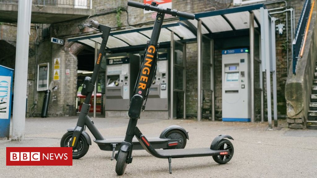 Teens ride hired Tees Valley e-scooters on A19
