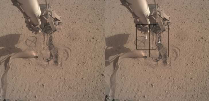 La sonda 'Mole' de InSight Mars Lander ahora completamente subterránea