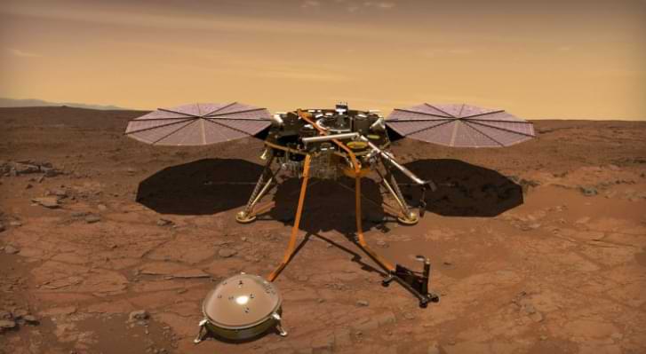 La sonda 'Mole' de InSight Mars Lander ahora completamente subterránea