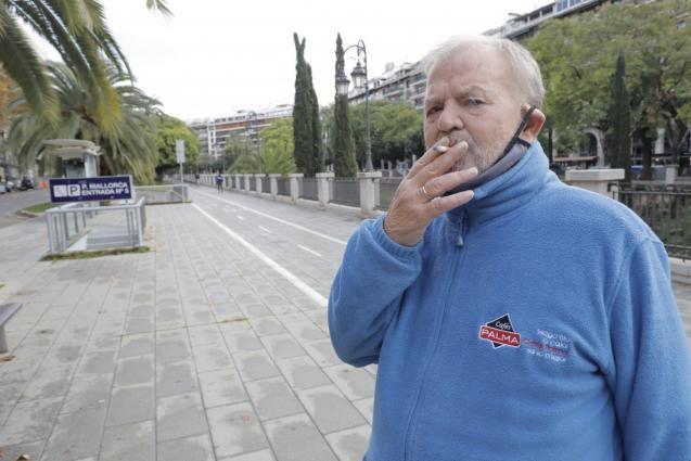 Smoker in Palma, Mallorca