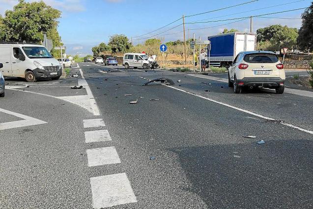 Road accident in Mallorca