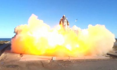 Prototipo de SpaceX despega ... y se estrella en una bola de fuego