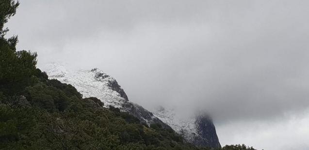 Storm Dora hit the Puig Major and the Massanella with force this weekend as we can see snow on the top of the highest peaks on Mallorca.