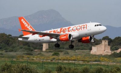EasyJet plane at Palma Son Sant Joan Airport.