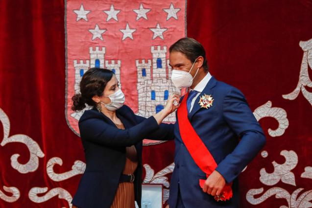 Rafa Nadal get the decoration of the Grand Cross of the Order of May Two