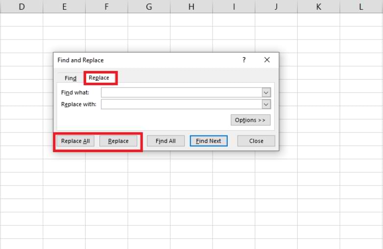 Cómo buscar y reemplazar la función en Microsoft Excel