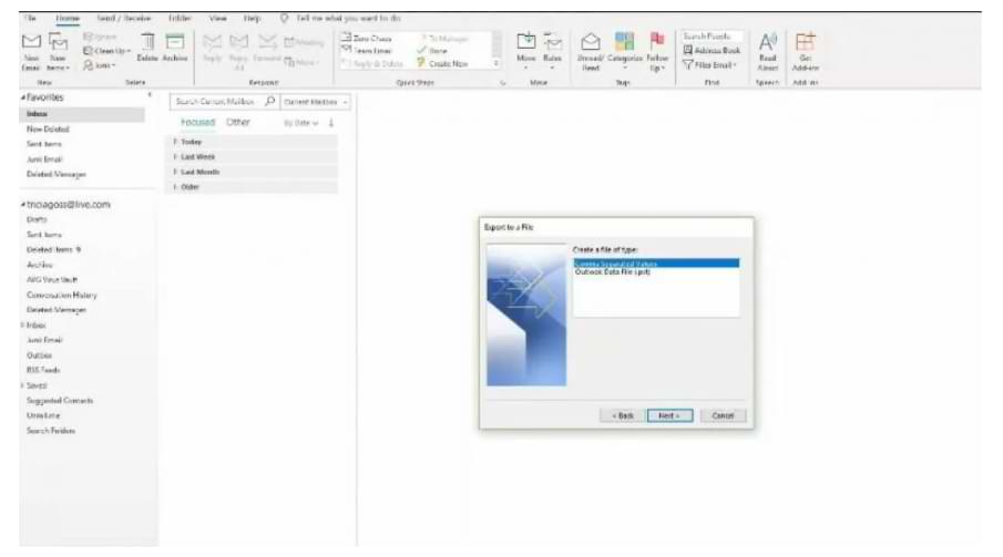 Cómo exportar contactos de correo electrónico de Outlook a formato de archivo CSV