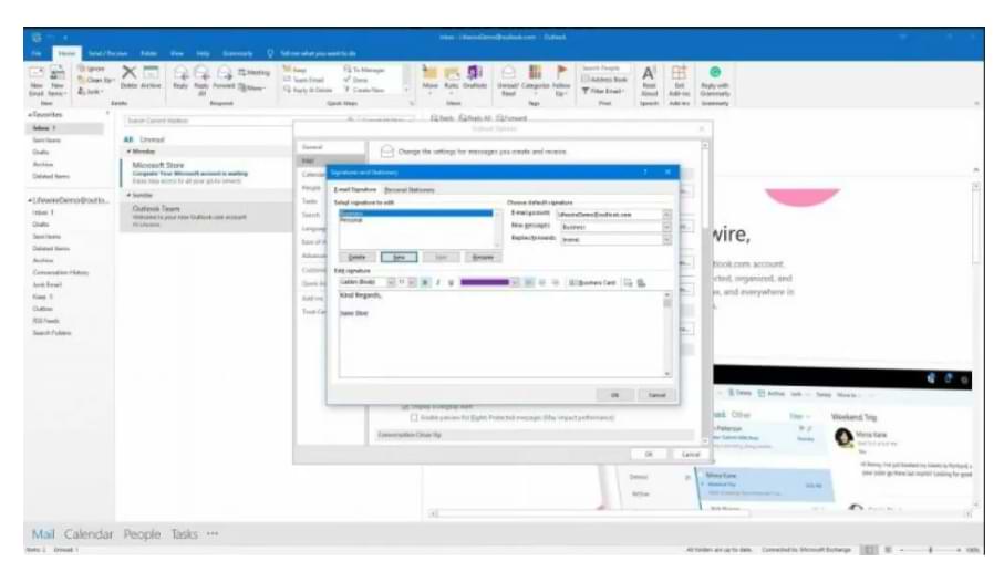 Cómo insertar gráficos o animaciones en firmas de correo electrónico de Outlook