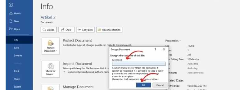 Cómo bloquear un documento en Microsoft Word
