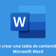 Cómo crear una tabla de contenidos en Microsoft Word
