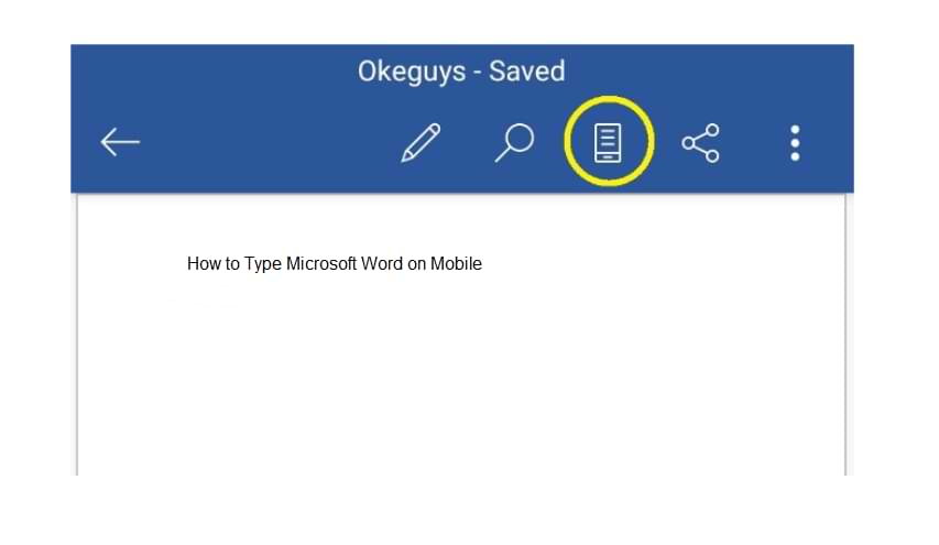 Cómo escribir Microsoft Word en Mobile