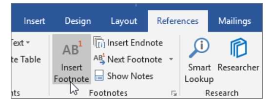 Cómo hacer que las notas al pie en Microsoft Word