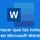 Cómo hacer que las notas al pie en Microsoft Word