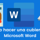 Cómo hacer una cubierta en Microsoft Word