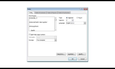Cómo crear un índice de AutoMark en Microsoft Word