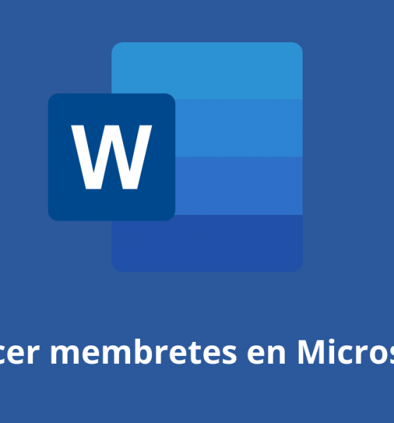 Cómo hacer membretes en Microsoft Word