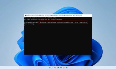 Cómo realizar un análisis completo de Windows Defender en Windows 11 mediante el símbolo del sistema