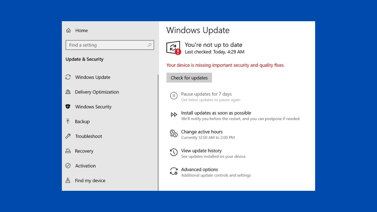 Microsoft lanza una actualización acumulativa de enero de 2022 para Windows 10