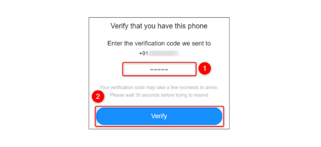 yahoo enter verification code