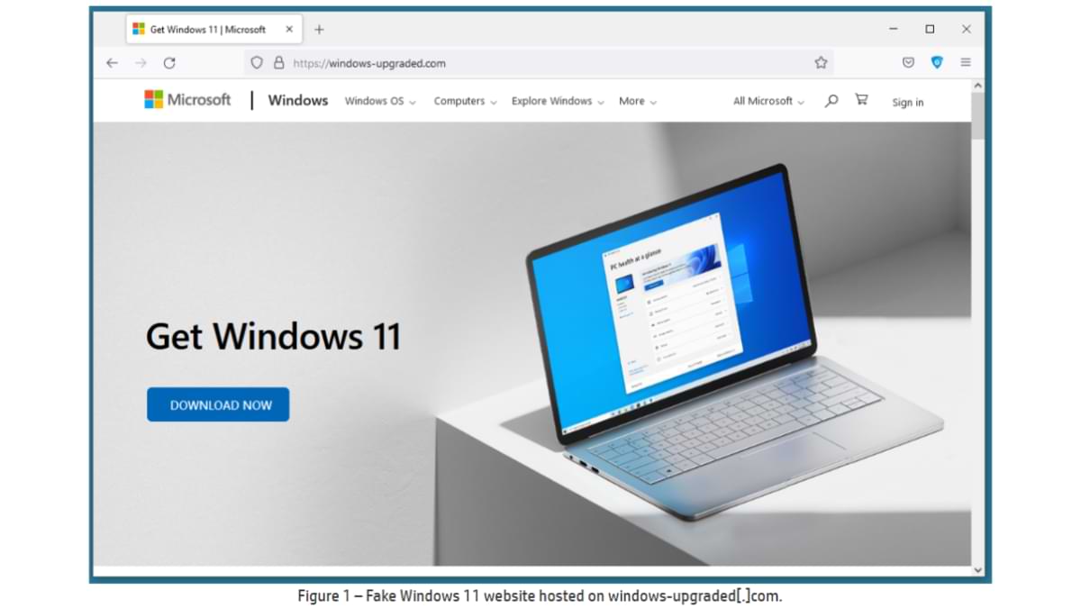 Tenga cuidado, hay un sitio web de actualización de Windows que en realidad contiene malware