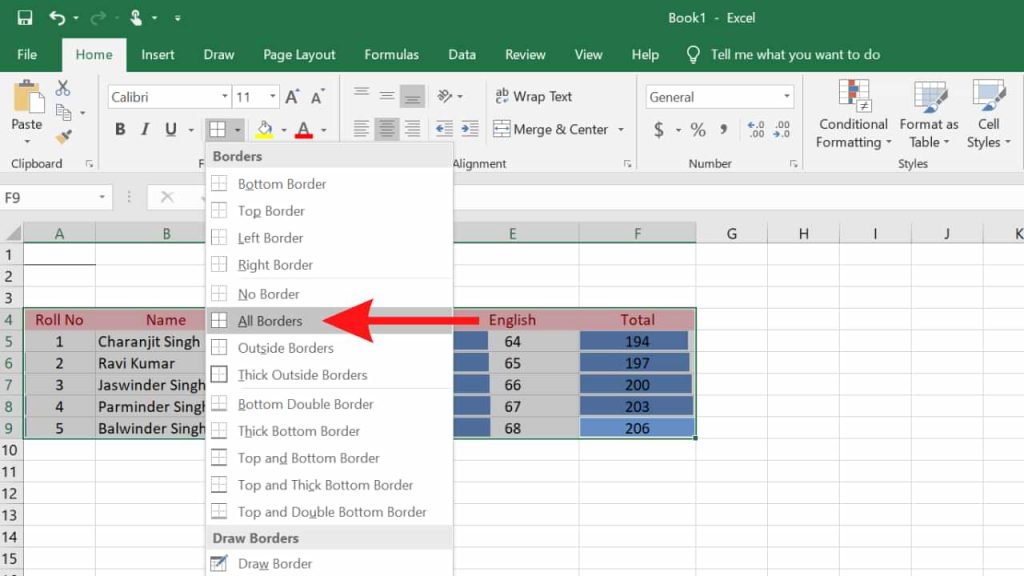 Transferir tablas de Excel a Word